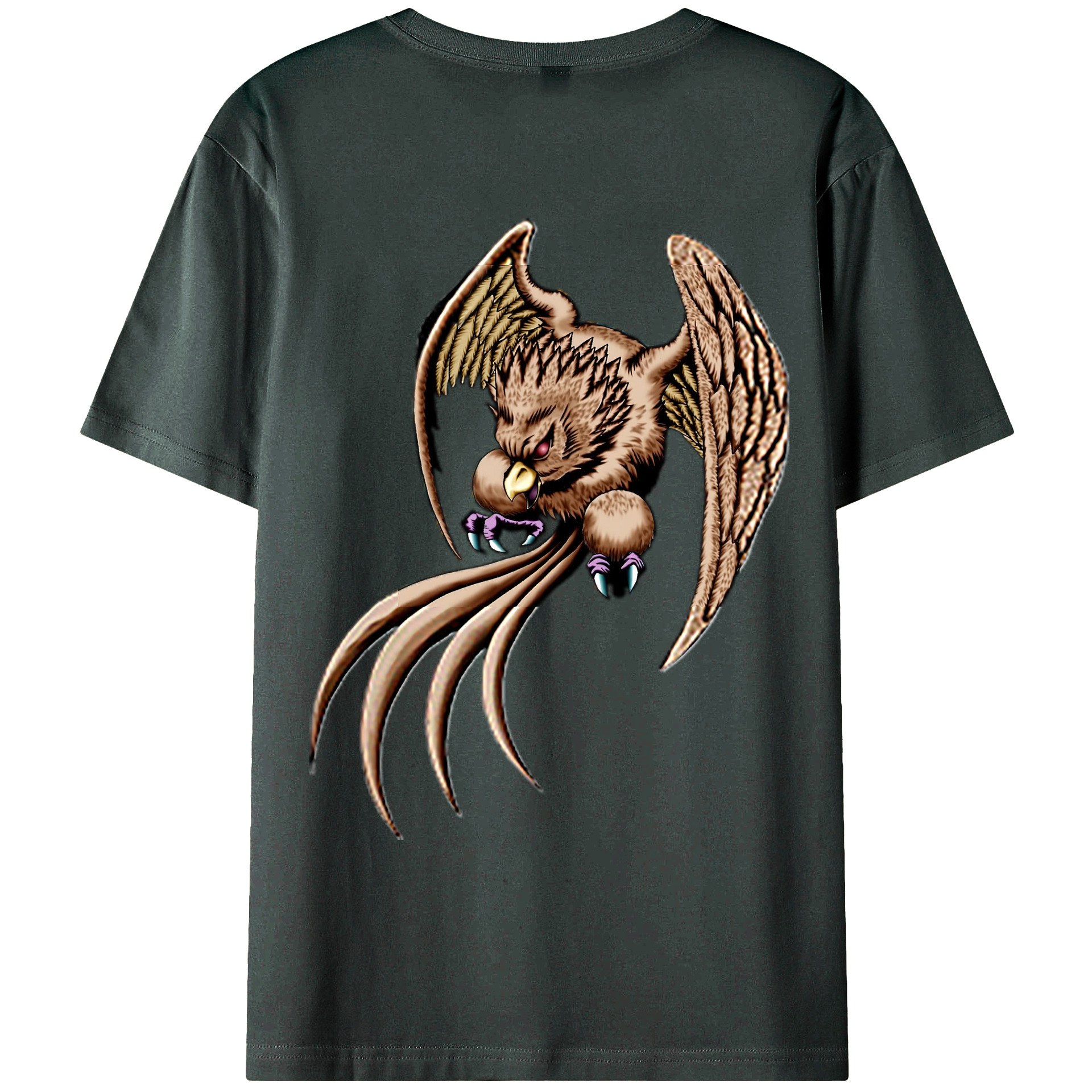 （画像用） 遊☆戯☆王 Yu-Gi-Oh! 綿100％ メンズ半袖Tシャツ（バックプリント） 通気性